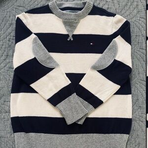 EUC - Boys Tommy Hilfiger Sweater Cream/Navy Size 5